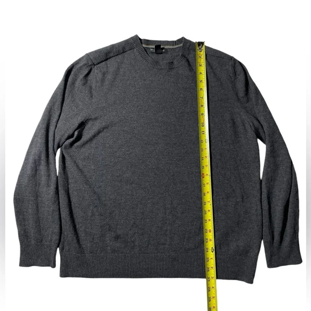 Banana Republic Extra Fine Merino Wool Sweater men’s size XL preppy